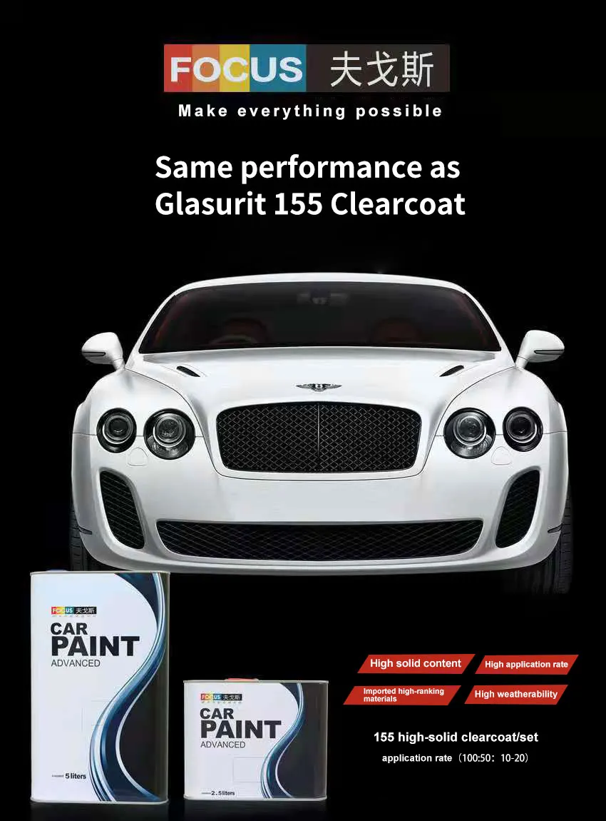 Acrylic Automotive Paint High Quality Car Paint Babosen Relative Solvent- BCS Competitive Price