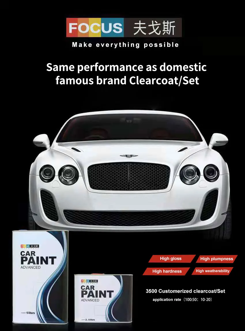 Acrylic Automotive Paint High Quality Car Paint Babosen Relative Solvent- BCS Competitive Price