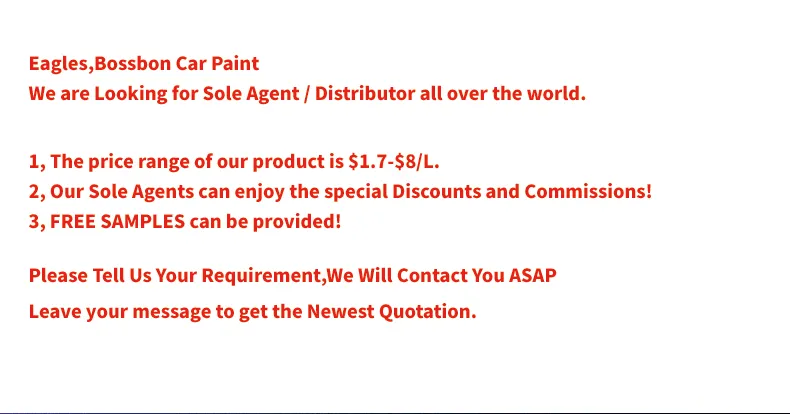 Automotive Color Coating Car Paint Car Coating Paint for Car Spsay Coating Paint Epoxy Coating