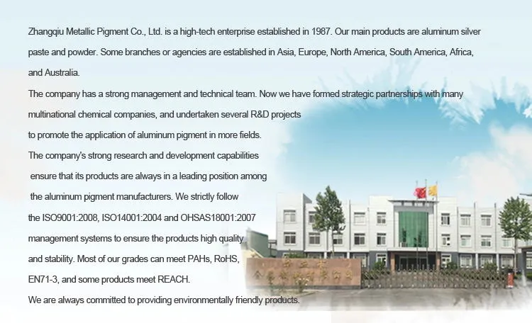 Automotive Speciality Non Leafing Aluminium Paste