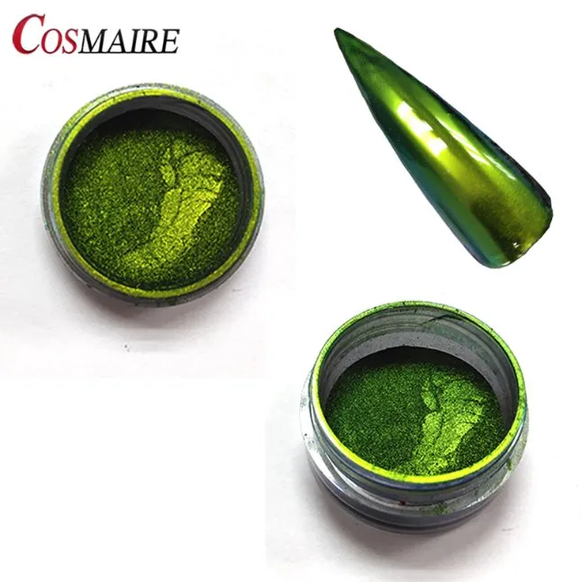 Best Selling Colorful Nail Pigment Chrome Holographic Chameleon Nail Powder