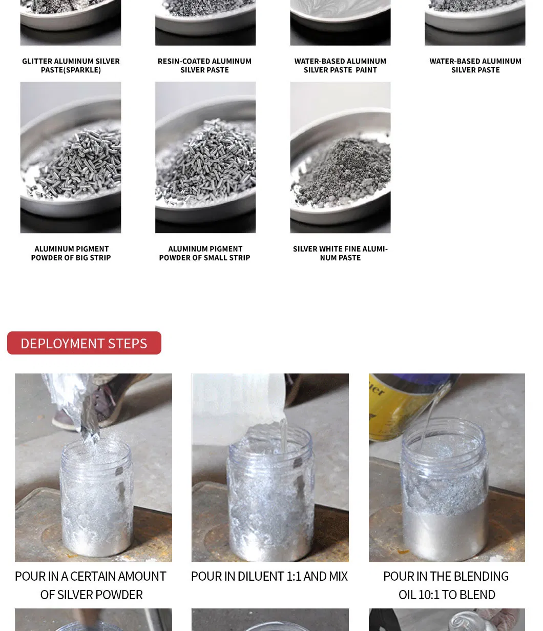 Bright Effect Aluminum Pigment OEM Aluminum Paste for Car Paint