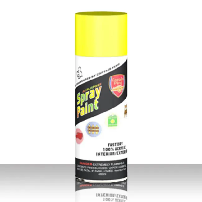 Captain Aerosol Spray Gold Effect Spray Paint Color Spray