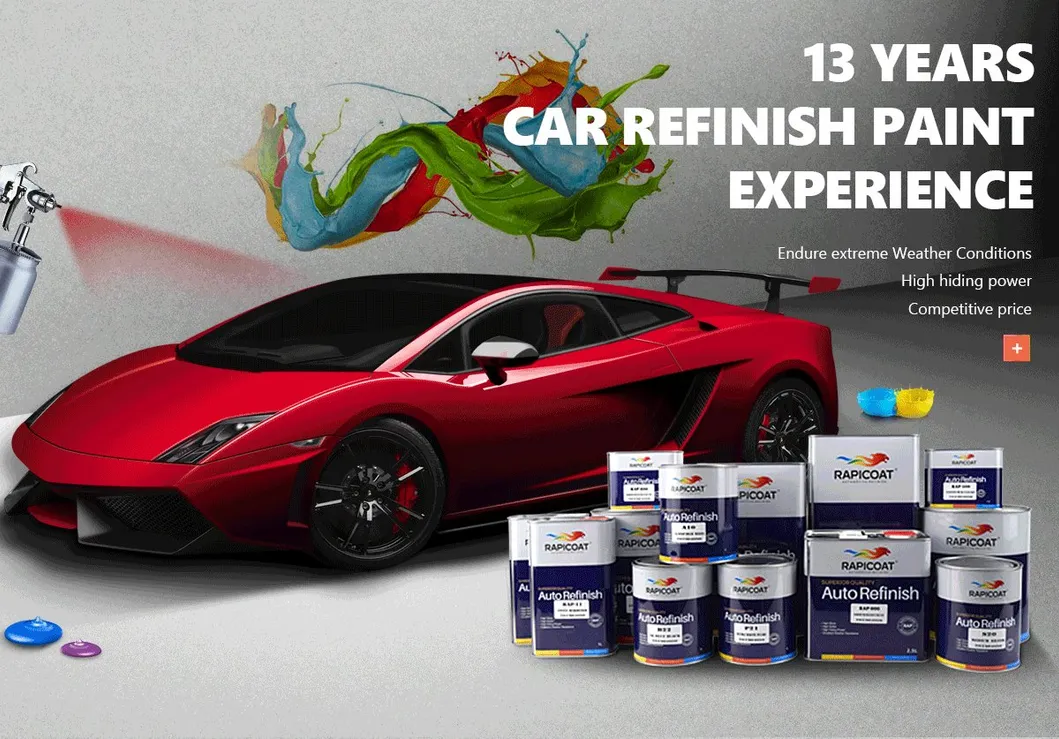 Car Paint Rapicoat 2K Automotriz for Car Paint Mixing System Automotive Paints Wholesale Car Paint
