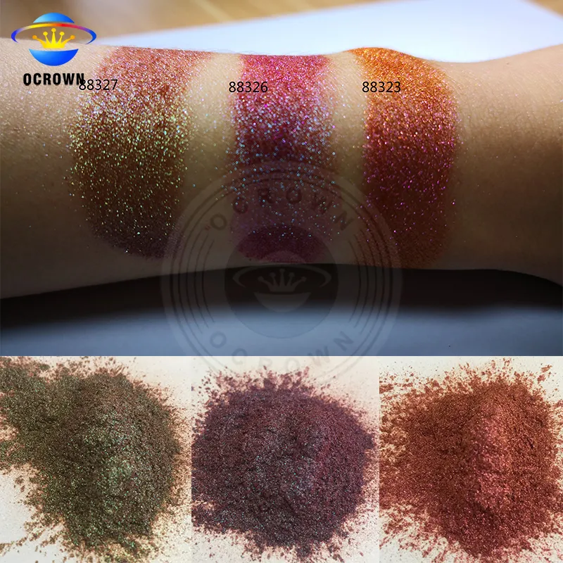 Chameleon Effect Eyeshadow Pigment Powder Cosmetic Color Shift Pearl Powder for Makeup