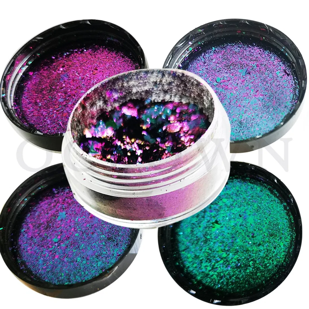 Chameleon Nail Glitter Powder Decoration Cameleon Color Change Flakes Powder