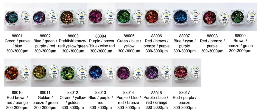 Chameleon Nail Glitter Powder Decoration Cameleon Color Change Flakes Powder