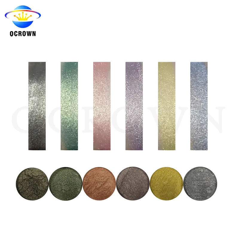 Duochrome Pigment Two Color Cosmetic Two Color Changing Mica Powder Pearlescent Pigment for Eye Shadow