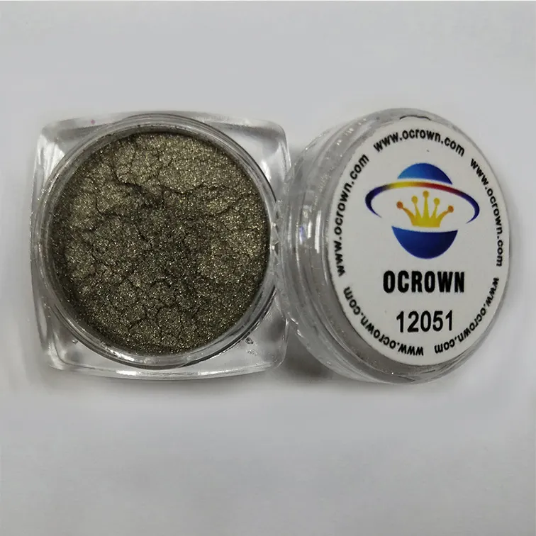 Duochrome Pigment Two Color Cosmetic Two Color Changing Mica Powder Pearlescent Pigment for Eye Shadow