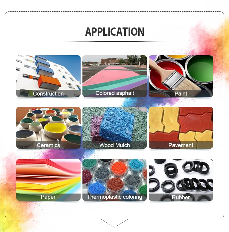 Factory Price Making Concrete Color Red Paint / Concrete Iron Oxide Pigment