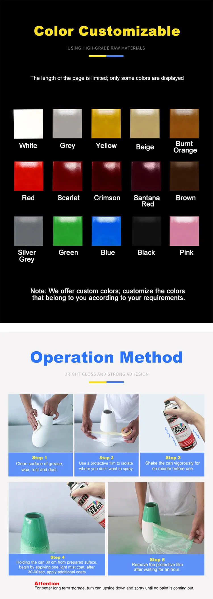 Fast Dry Car DIY Paint with Rich Colors