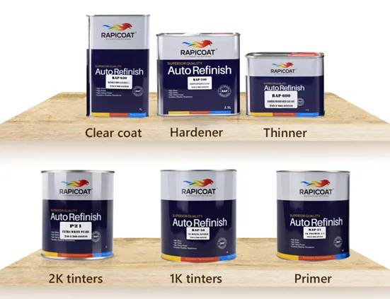 Good Color Hold out Good Leveling High Temperature Heat Resistant Double Pack 2K Primer Surfacer Acrylic Epoxy Body Filler Paint