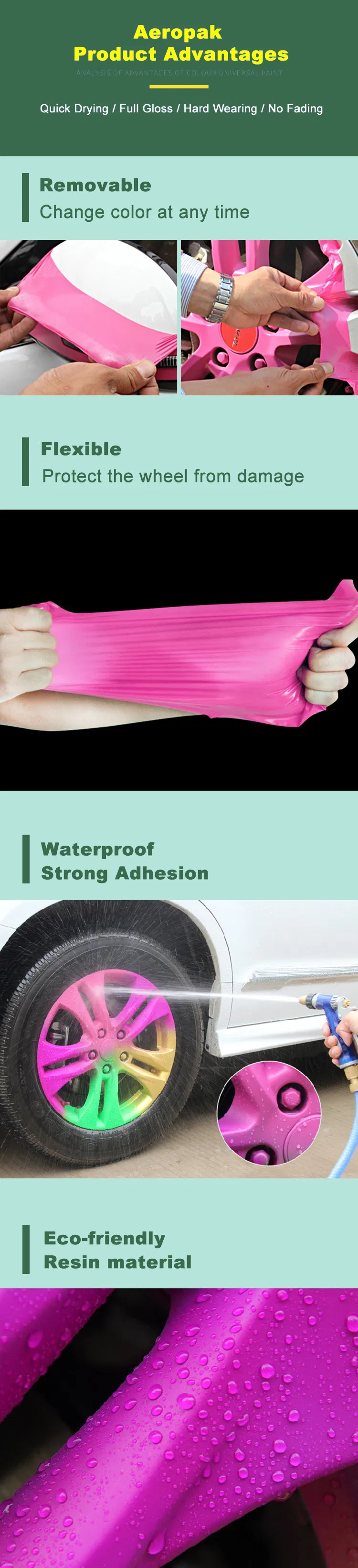 Headlight Rubber Aerosol Paint Cans 400ml with Advanced Techniques