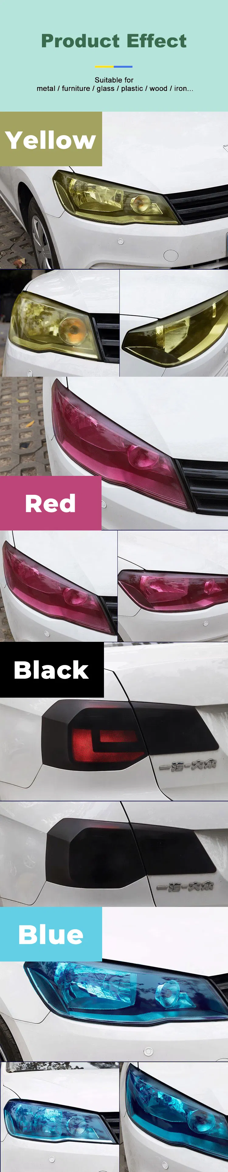 Headlight Rubber Aerosol Paint Cans 400ml with Advanced Techniques