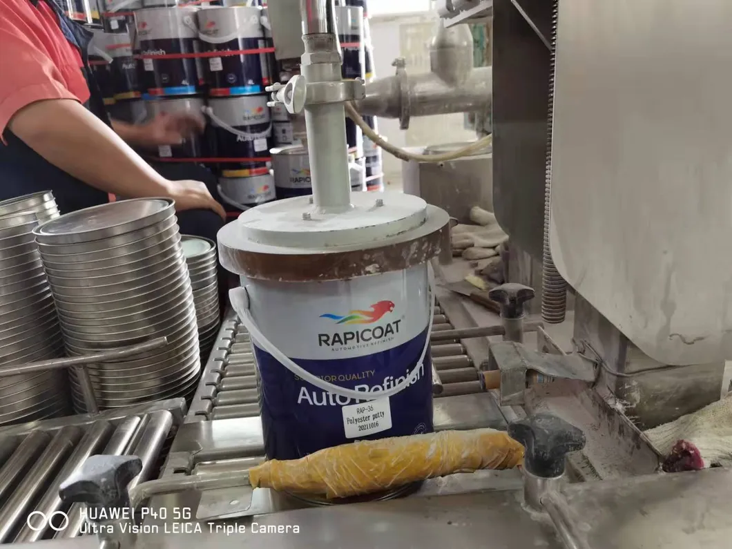 Heat Resistant Glass Polyester Putty for Car Repair Epoxy Primer Paint Auto Body Putty 4kg Round Tin Package