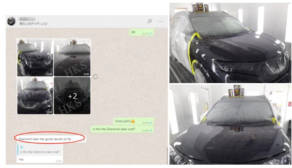 High Gloss Mirror Effect Clear Coat Varnish for Car Refinish Barniz Automotriz Alto Brillo