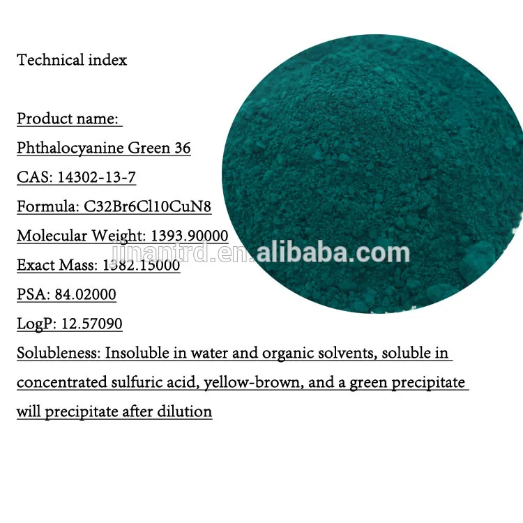 High Quality Best Selling Organic Pigments 7/42 Phthalocyanine Green