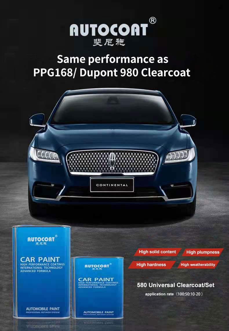 Hot Selling Acrylic Auto Paints High Quality Popular Car Paint HS Standard Drying 155 Hardener