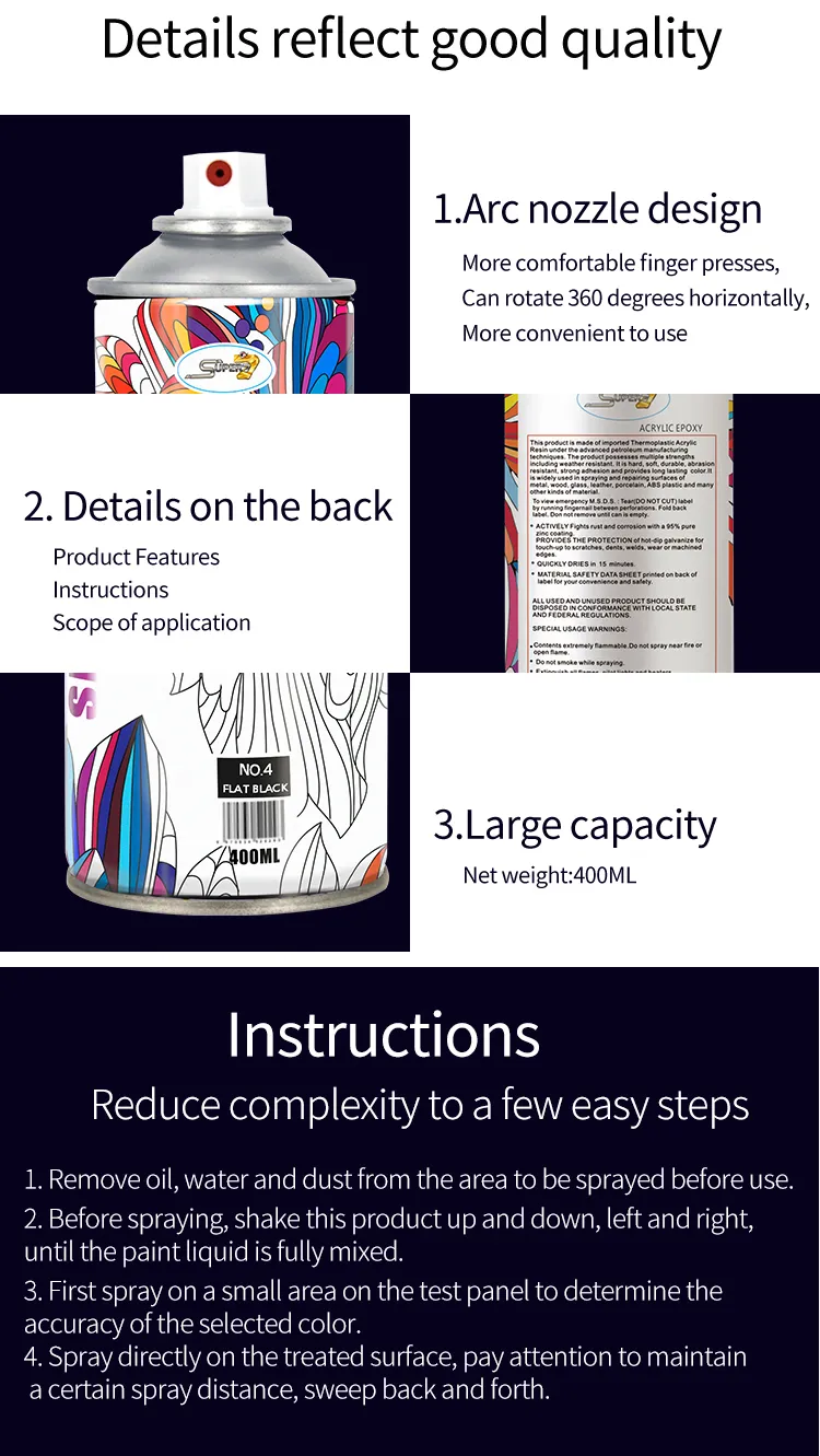 Indoor Decoration for Christmas 400ml Blue Color Spray Paint