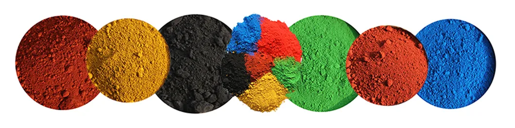 Iron Oxide for Concrete Paving Stone Synthetic Pigment Red Yellow Black Green Blue Orange Brown Pigment