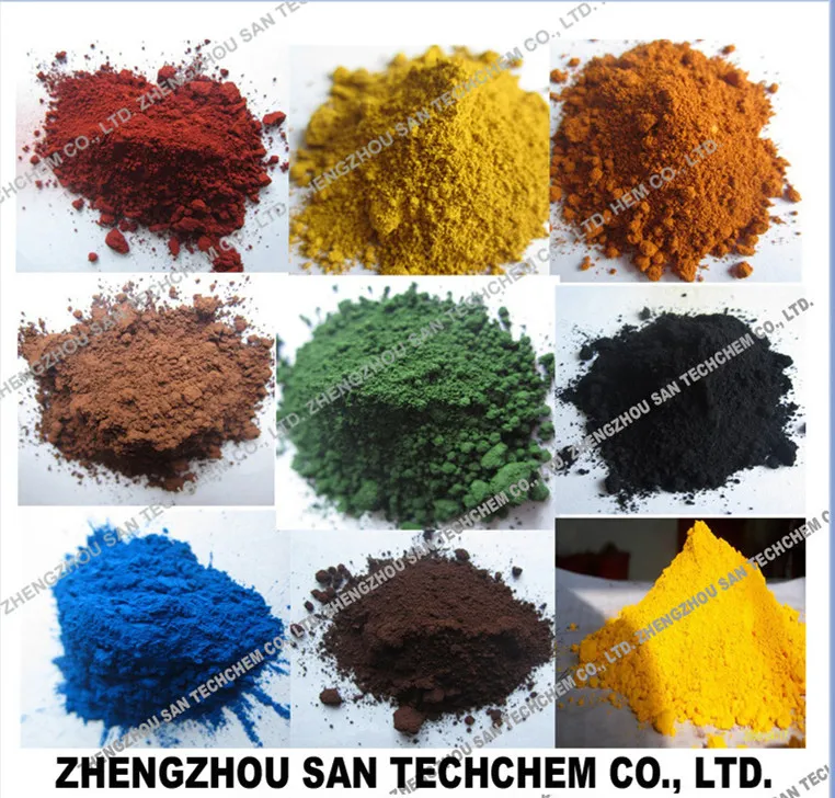 Iron Oxide in Green Pigment for Painting and Construction