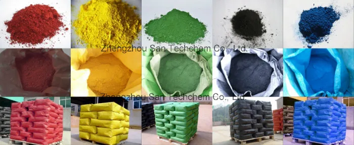 Iron Oxide in Green Pigment for Painting and Construction