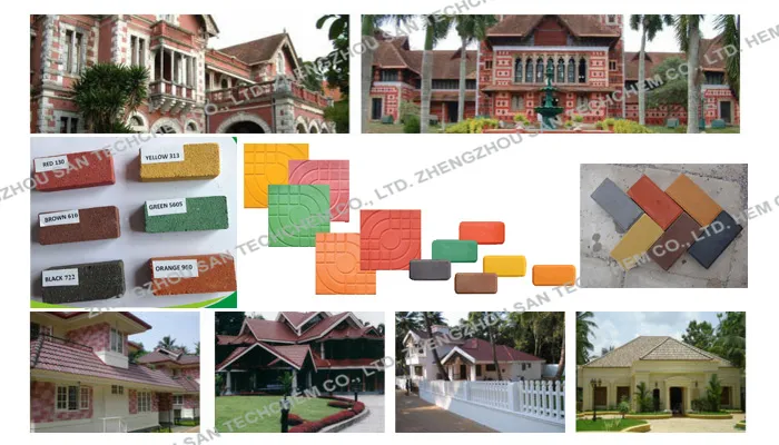 Iron Oxide in Green Pigment for Painting and Construction