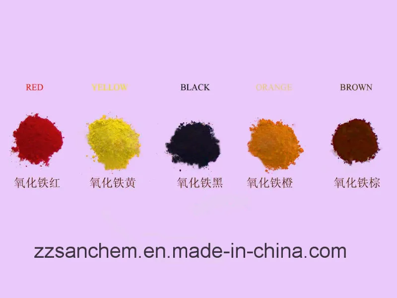 ISO Manufacturer Supply Iron Oxide Green Blue Brown Orange