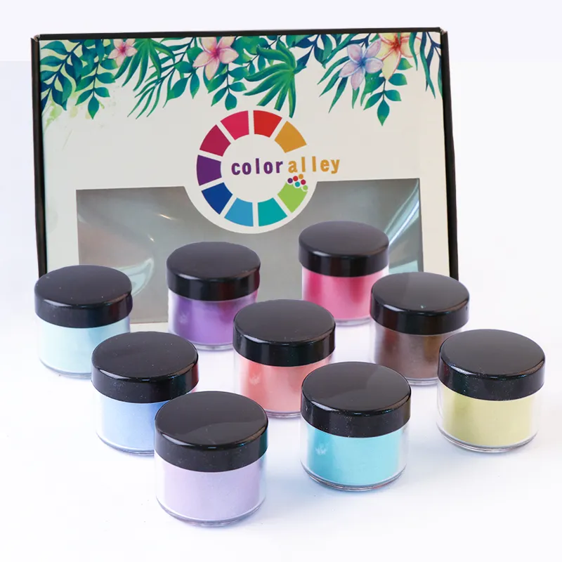 Natural Mica Powder Color Pigment for Epoxy Resin Acrylic Paint Slime Soap and Custom Cups