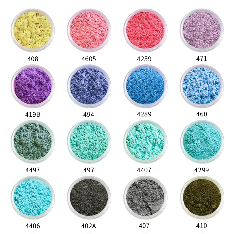 Natural Mica Powder Color Pigment for Epoxy Resin Acrylic Paint Slime Soap and Custom Cups