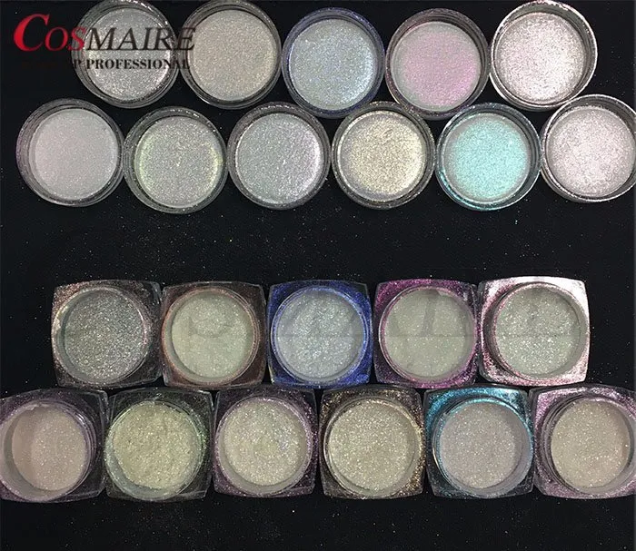 Popular Nails Powder Custom Brand Aurora Pigment Powder