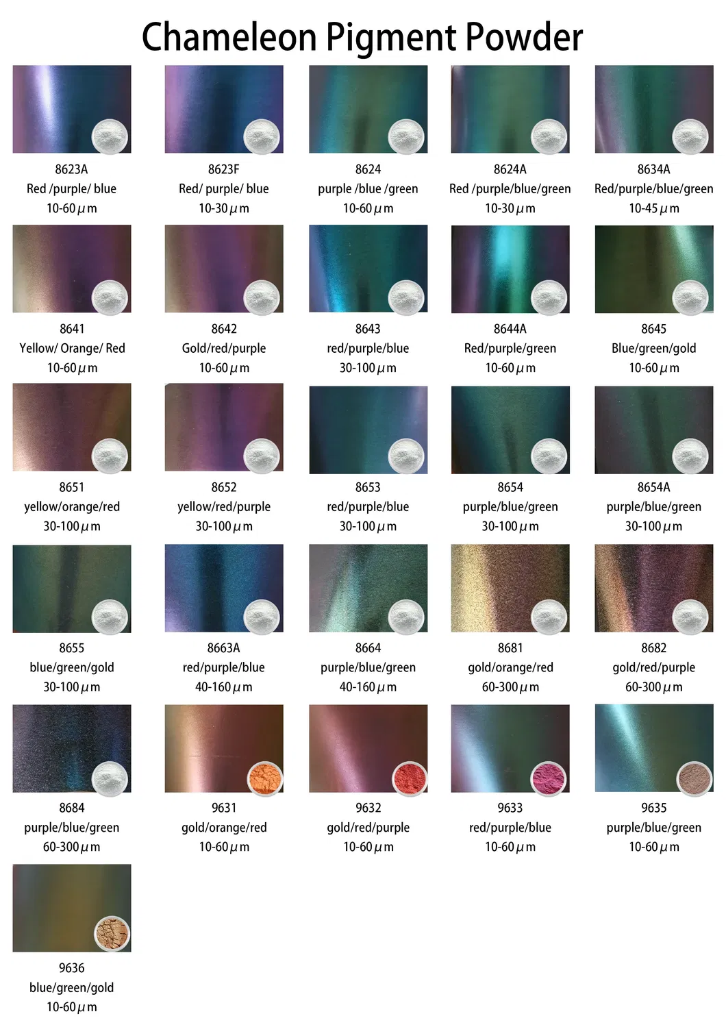 Top Quality Epoxy Chameleon Pigment Nail Pigment Car Paint